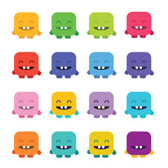 Wall Mural - Kids Monster set