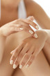 © puhhha - Hand Skin Care. Closeup Of Beautiful Woman Hands With Manicure