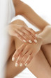 © puhhha - Hand Skin Care. Closeup Of Beautiful Woman Hands With Manicure