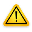 © brumarina - Yellow hazard warning attention signl.