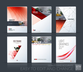 Wall Mural - Brochure template layout, cover design annual report, magazine, 