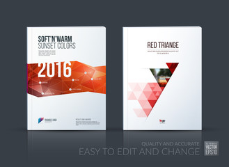 Wall Mural - Brochure template layout, cover design annual report, magazine, 