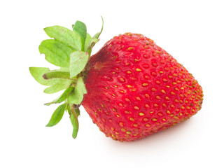 Canvas Print - Strawberry on white background