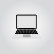 © kukando - Laptop screen display Icon vector illustration.