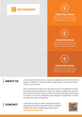 Wall Mural - the company professional flyer template