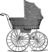 Vintage Picture Baby Carriage