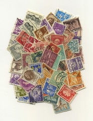 Wall Mural - Stamps mail of the different countries