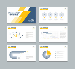 abstract page layout design template for presentation, brochure with info graphic elements design set