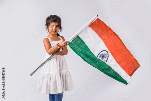 India Flag And Cute Little Indian Girl 4 Year Indian Girl Saluting Indian Flag Or Tricolour India Flag Girl Girl Holding Indian Flag Indian Independence Day Indian Republic Day Isolated