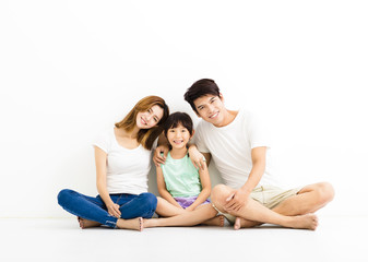 Canvas Print - Happy Attractive Young  Family Portrait