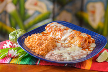 Traditional Mexican Food Enchiladas