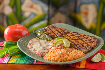 Wall Mural - Traditional Mexican food carne asada