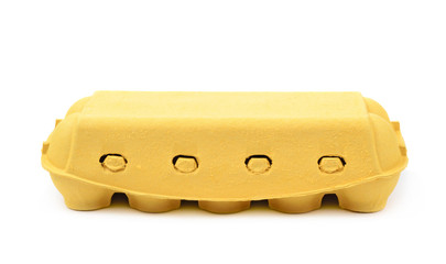 Sticker - Yellow egg carton isolated