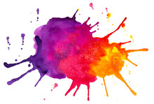 Abstract Colorful Spots And Splashes