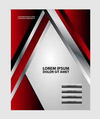 Wall Mural - Vector design of the red flyer background
