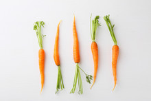 Carrots On White Background