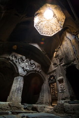 Armenia. Monastery Gegard. interior