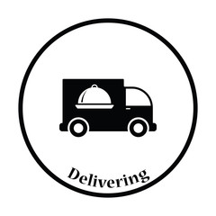 Poster - Delivering car icon