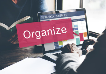 Wall Mural - Weekly Schedule Reminder Activities Planner Concept