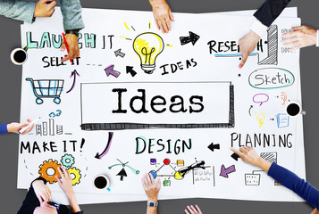 Sticker - Ideas Create Inspiration Innovation Design Concept