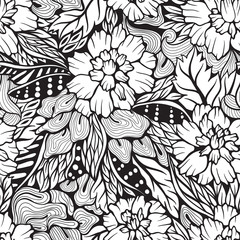 Poster - Seamless floral pattern