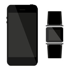 Wall Mural - network which includes telephone and watches