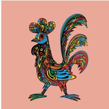 Decorative Cock Illustration