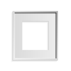 Wall Mural - frame for photos of gray on a white background