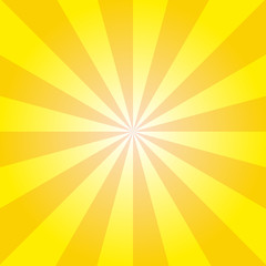 Wall Mural - retro yellow ray background in vintage style