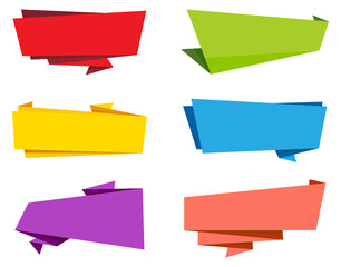 Wall Mural - vector label ribbon banner