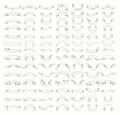 © Vector Queen - Vector Black Outlined Hand Drawn Ribbons, Banners Set