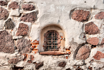 Wall Mural - Vyborg. Russia. The wall of the last church of St. Hyacinthus. First it was a Franciscan Monastery School. Was built in 16 century. Vyborg is an ancient town next to the russian-finnish border