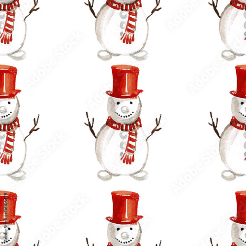 Materiał do szycia Holly jolly Frohe Weihnachten nahtlose Muster