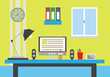 © mina92 - flat design work place