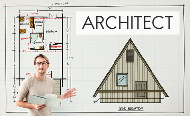 Wall Mural - architect architecture design infrastructure construction concep