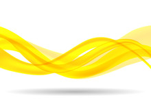 Abstract Wave Background  Yellow