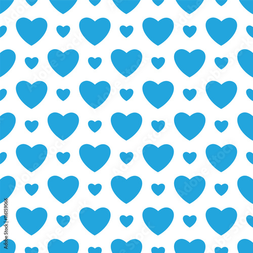 White background with blue hearts. Stock Vector Adobe Stock