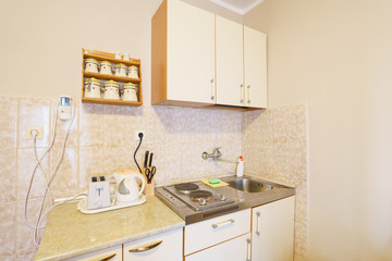 Interior of a  kitchen in a guest house