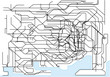 Tokyo Public Transport Scheme on White Background