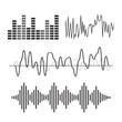 © 3dwithlove - Vector music sound wave icon set