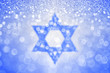 Abstract blue background for Israel Independence Day, Jewish Hanukkah and Bar Mitzvah