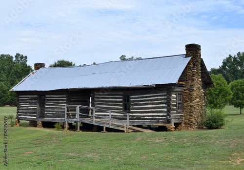Old Log Cabin Background Georgia Usa Buy This Stock Photo And