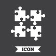 © blankstock - Puzzles pieces sign icon. Strategy symbol.