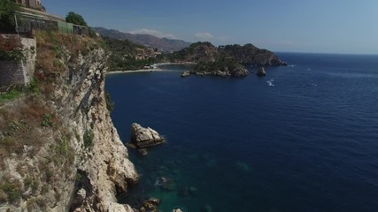 Canvas Print - Aerial View of Taormina, Sicily, Italy