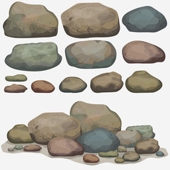 rock stone set