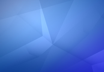 Blue abstract polygonal mosaic background