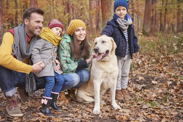 Wall Mural - Family loves spending time outside .