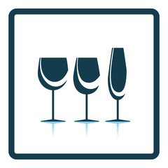 Sticker - Glasses set icon