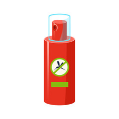 Sticker - Mosquito Repellent In Plastic Bottle Simplified Icon