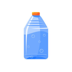 Sticker - Plastic Bottle With Clear Water Simplified Icon